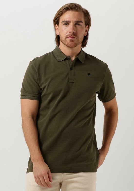 G-Star Raw Dunda Slim Polo S/s Polo's & T-shirts Heren - Polo shirt - Groen - Maat M