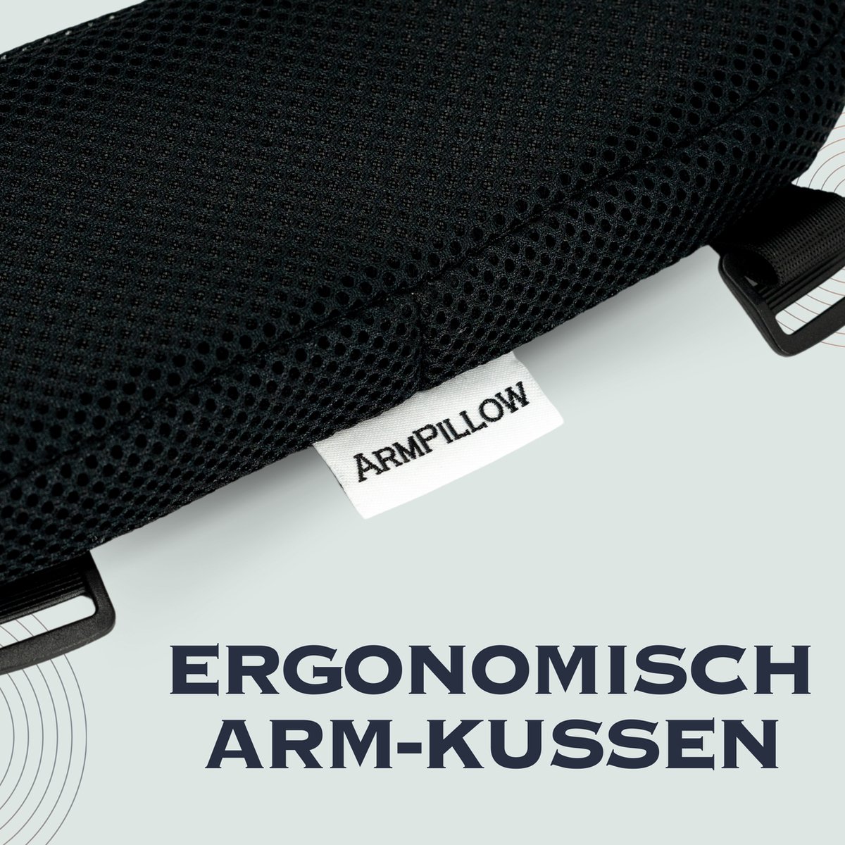 Parliky 2-pack Armleuningkussens Van Traagschuim Met Elastische Hoes Voor Elleboogondersteuning Voor Bureaustoelen