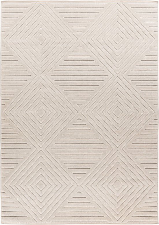 Lalee Viva | Modern Vloerkleed Laagpolig | Ivory | Tapijt | Karpet | Nieuwe Collectie 2024 | Hoogwaardige Kwaliteit | 200x290 cm