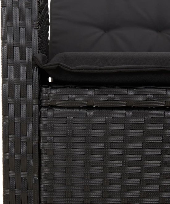 vidaXL-7-delige-Tuinset-met-kussens-poly-rattan-zwart