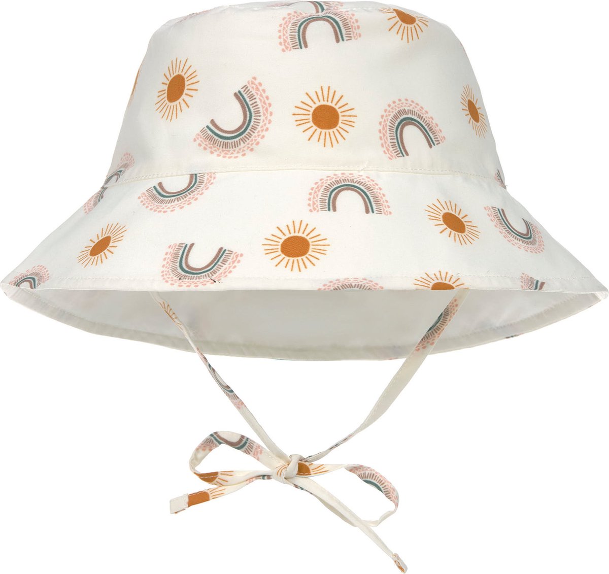 Lässig Splash & Fun Sun Protection Rond hoedje Zonnehoedje Rainbow nature, 07-18 maanden Maat 46/49