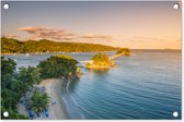 Tuindecoratie Caribische brug - 60x40 cm - Tuinposter - Tuindoek - Buitenposter