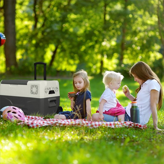 AREBOS Compressor Koelbox - Koelbox Elektrisch 12V 230 Volt - Koelbox Auto - 27L - Temperatuurregeling via APP of LCD-touchscreen - met wielen van AREBOS — afbeelding 2