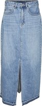 Vero Moda Rok Vmzayla Hr Slit Long Dnm Skirt Li31 10305881 Medium Blue Denim Dames Maat - L