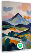 Bergen Henri Matisse stijl poster - Berglandschap posters - Poster Henri Matisse - Vintage poster - Woonkamer poster - Decoratie woonkamer - 40 x 60 cm
