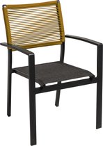 Outdoor Living - Chaise empilable Vito Rope jaune
