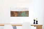 Wanddecoratie Metaal - Aluminium Schilderij Industrieel - Abstract - Luxe - Goud - 80x40 cm - Dibond - Foto op aluminium - Industriële muurdecoratie - Voor de woonkamer/slaapkamer