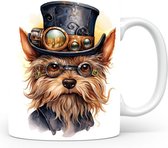 Mok met Yorkshire Terrier Beker voor koffie of tas voor thee, cadeau voor dierenliefhebbers, moeder, vader, collega, vriend, vriendin, kantoor