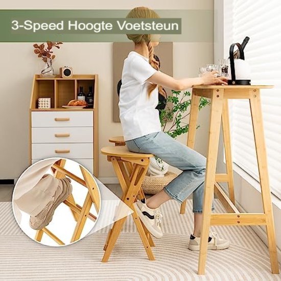 Barkruk met metalen frame - zithoogte 64 cm