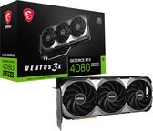 MSI GeForce RTX 4080 SUPER 16G VENTUS 3X OC - Videokaart - 16GB GDDR6X - PCIe 4.0 - 1x HDMI - 3x DisplayPort