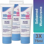 Sebamed - Wundcreme - 3 x 75 ml - Voordeelverpakking - Baby & Kind - Luieruitslag - Huidirritaties - Gevoelige Huid