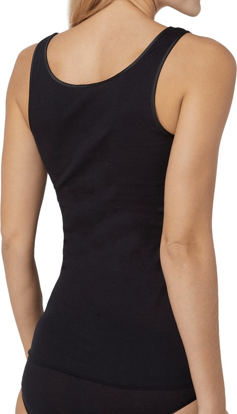 Dames Onderhemd - Bamboe Viscose - Zwart - Maat 2XL/3XL | Zijdezacht, Ademend en Perfecte Pasvorm