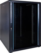 DSIT 22U serverkast / serverbehuizing met glazen deur 800x1000x1200mm (BxDxH) - 19 inch