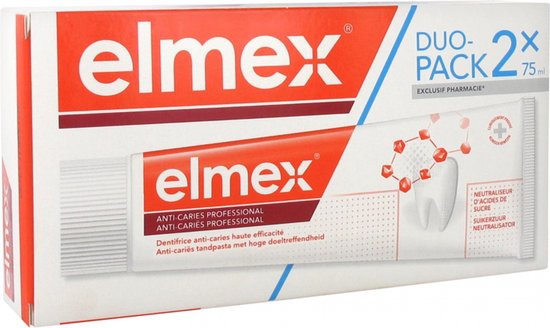 Elmex Anti-Caries Tandpasta Professioneel Set van 2 x 75 ml