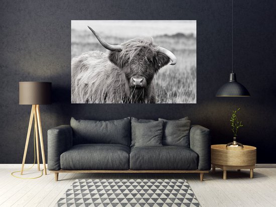 Canvas Schilderij Highland Cow