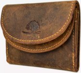 Vintage mini portemonnee - Bruin - Leer