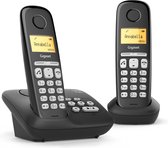 Gigaset AL220A Duo v2 - Duo DECT telefoon met antwoordapparaat - Zwart