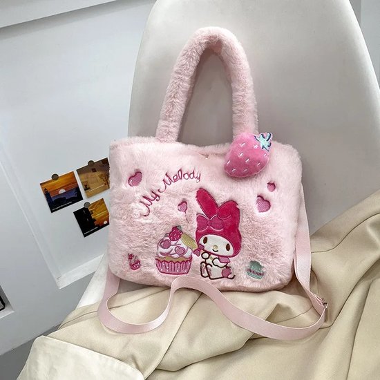 Sanrio Melody - Pluche Cross Body Tas voor Meisjes - Roze