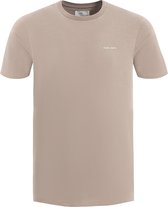 Purewhite - Heren Regular fit T-shirts Crewneck SS - Taupe - Maat XXL