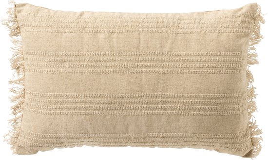 Dutch Decor PEDRO - Sierkussen 40x60 cm met kussenhoes van 60% recycled katoen - Natural - beige - Inclusief binnenkussen