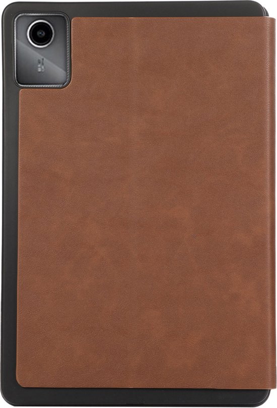 Case2go - Étui pour tablette adapté à Lenovo Tab M11 - Étui en cuir simple - Book Case - 11 pouces - Marron
