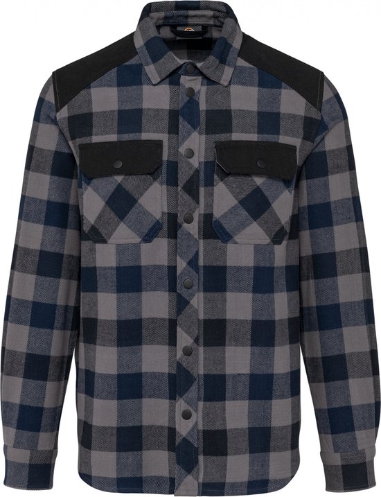 Heren geruit overhemd met lange mouwen houthakker flanel werk casual