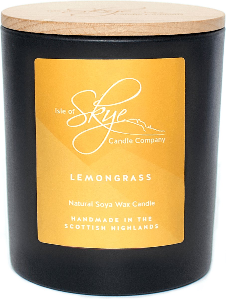 Geurkaars Citroengras Large - 45 uur - Sojawas - Isle of Skye Candle