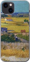 Geschikt voor iPhone 13 mini hoesje - De oogst - Vincent van Gogh - Siliconen Telefoonhoesje