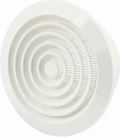 Europlast kunststof ventilatierooster rond wit met grill Ø 150mm - NGA150