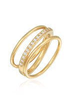 Elli - Ring - Dames Wikkel Fonkelend met Zirkonia in 925 Sterling Zilver - Dames