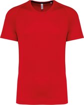 SportT-shirt Heren XL Proact Ronde hals Korte mouw Red 100% Polyester