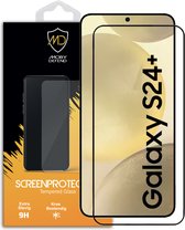 Samsung Galaxy S24 Plus (S24+) Screenprotector - MobyDefend Screensaver Met Zwarte Randen - Gehard Glas - Glasplaatje Geschikt Voor Samsung Galaxy S24 Plus (S24+)