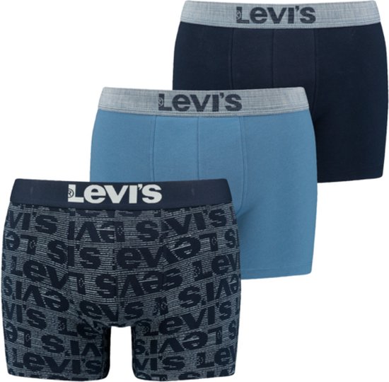 Levi's - Boxershorts Giftbox 3-Pack Denim - Heren - Maat L - Body-fit