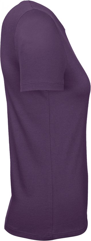 T-shirt Femme XL B&C Col rond Manches courtes Urban Violet 100% Katoen