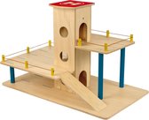 Educo Houten Autogarage - Houten speelgoed - Houten puzzel - Educatief speelgoed - Kinderspeelgoed - 36x66x48cm - Vanaf 3 jaar