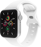 iMoshion Siliconen⁺ bandje voor de Apple Watch Series 1 / 2 / 3 / 4 / 5 / 6 / 7 / 8 / 9 / SE - 38 / 40 / 41 mm - White - Maat S/M