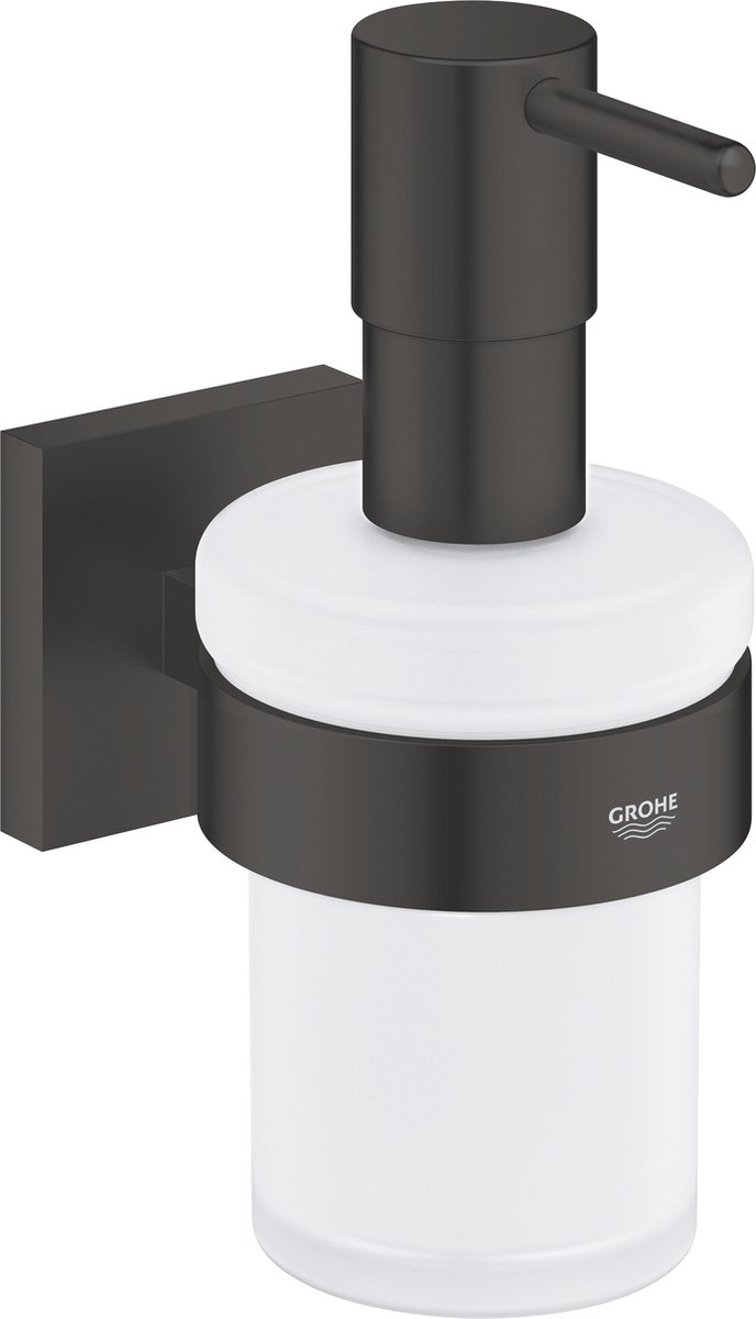 GROHE Start Cube zeepdispenser met houder - 160 ml - Matte Black