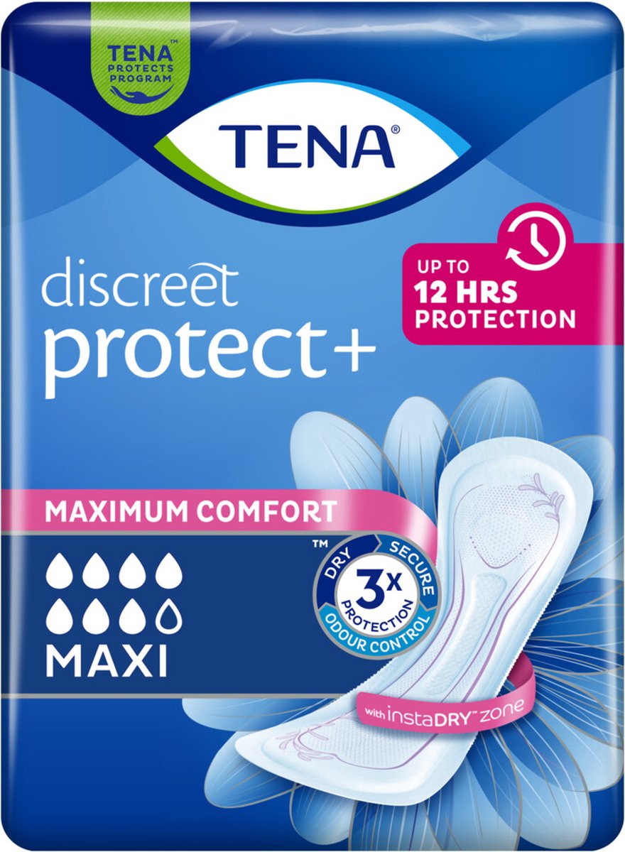 Goedkoopste TENA Discreet Protect Maxi - 12 x 12 stuks