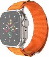 iMoshion Nylon Alpine bandje geschikt geschikt voor Apple Watch Series 1 / 2 / 3 / 4 / 5 / 6 / 7 / 8 / 9 / SE / Ultra (2) - 42 / 44 / 45 / 49 mm - Oranje