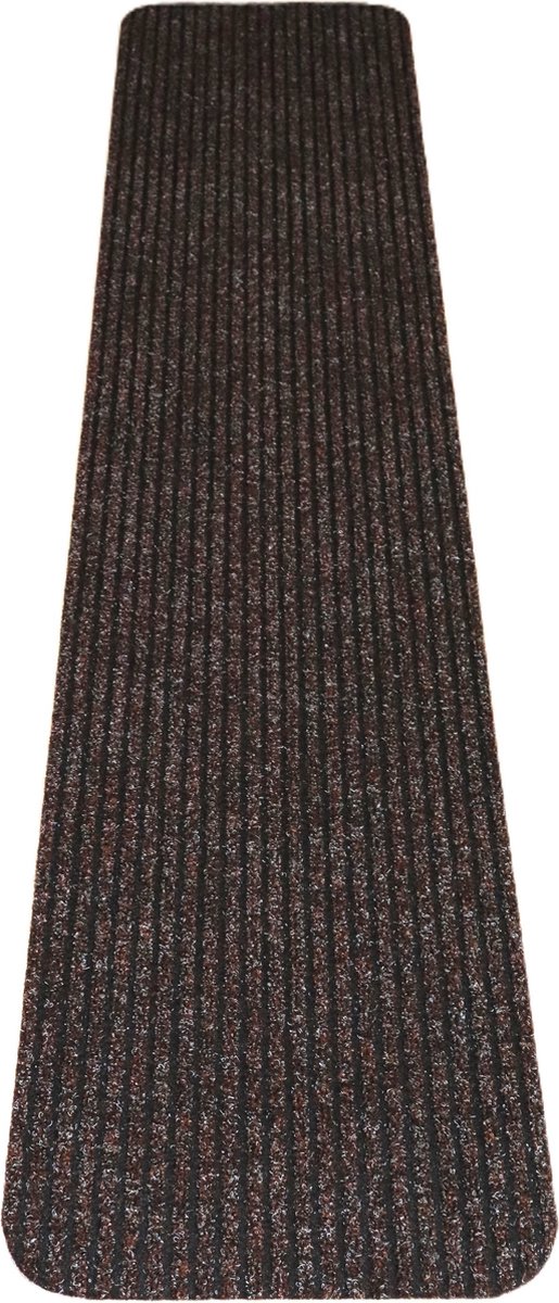 Prima Vloerkleden - Keukenmat heavy duty donker bruin zwart 40x180 antislip