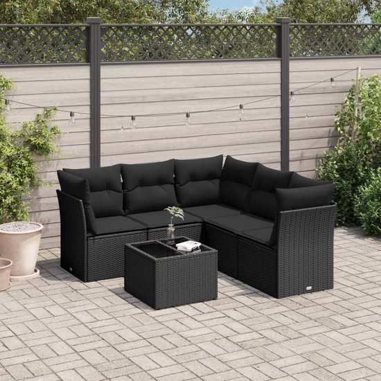 vidaXL-6-delige-Loungeset-met-kussens-poly-rattan-zwart