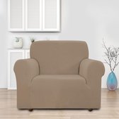 Stretch Sofa hoes Sofahoezen, Jacquard Sofahoezen voor bank, fauteuil 1-zits (Zand, 85-115 cm)