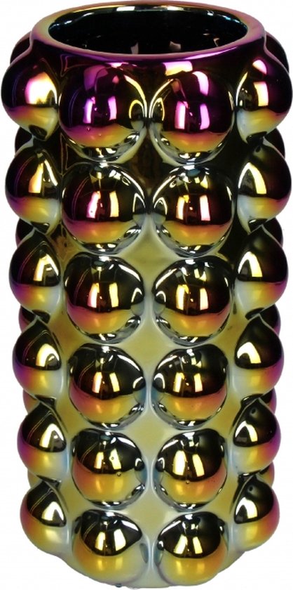 HD Collection Vaas Bubble - Keramiek - Multi - 14 x 28 x 14 cm (BxHxD)