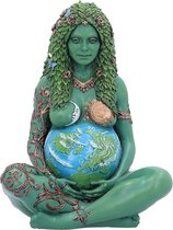 Etherische Moeder Aarde Gaia Art Standbeeld Geschilderd Beeldje