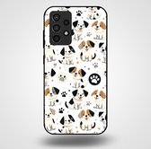 Smartphonica Telefoonhoesje voor Samsung Galaxy A52 met honden opdruk - TPU backcover case honden design / Back Cover geschikt voor Samsung Galaxy A52