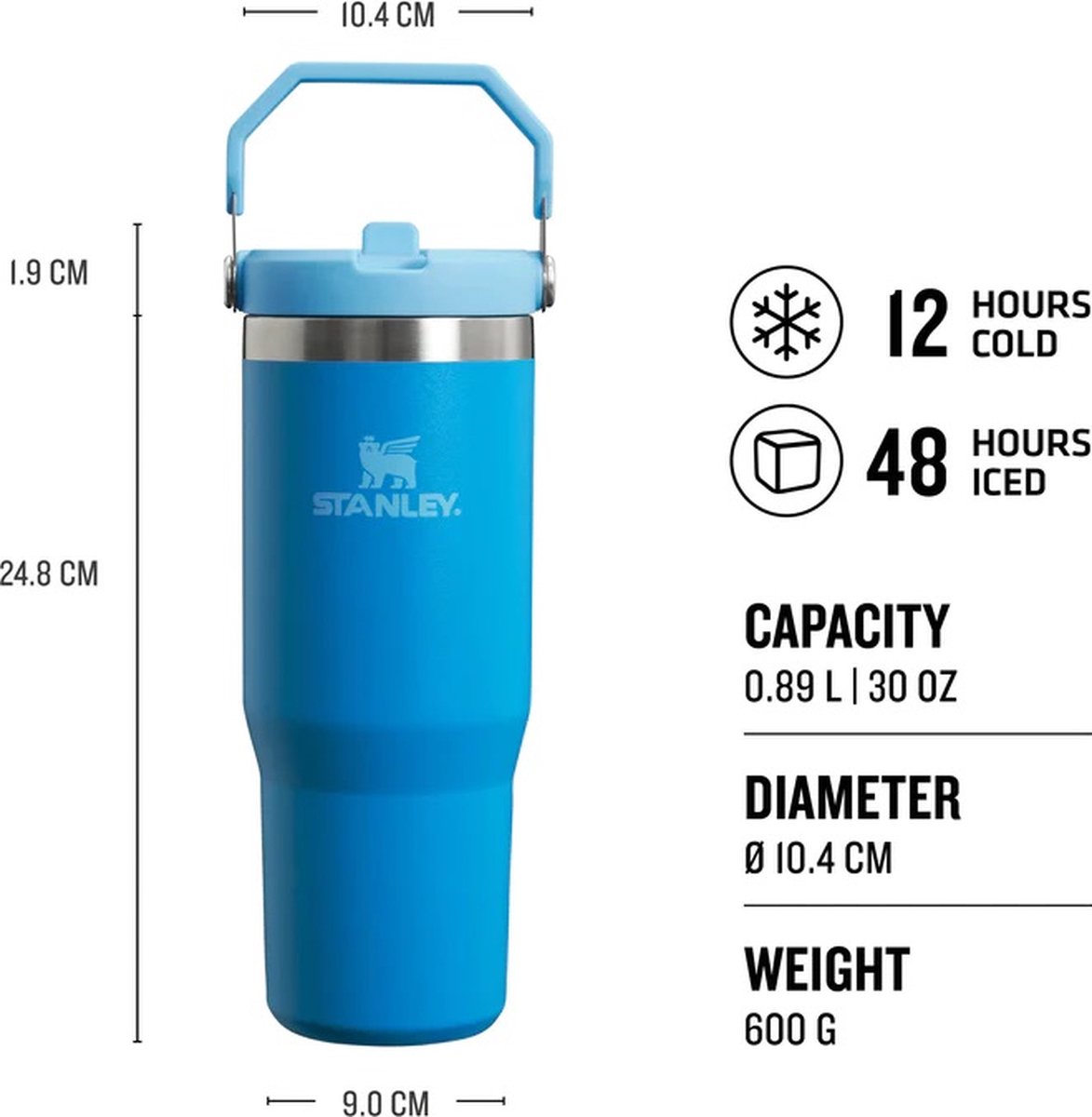 Stanley Quencher ProTour Flip Straw Tumbler met lekvrij deksel 30 oz | Ingebouwd rietje en handvat | Bekerhouder compatibel voor reizen | Geïsoleerde roestvrijstalen beker | BPA-vrij | Azure Fade Stanley Quencher ProTour Flip Straw Tumbler met lekvrij deksel 30 oz | Ingebouwd rietje en handvat | Bekerhouder compatibel voor reizen | Geïsoleerde roestvrijstalen beker | BPA-vrij | Azure Fade