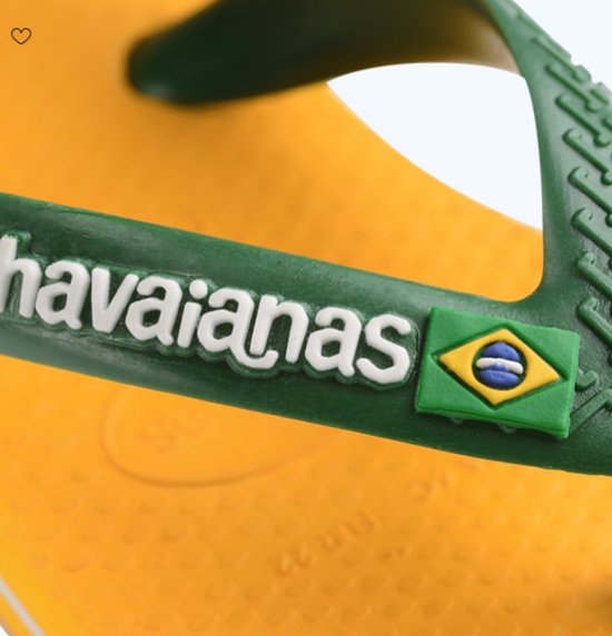 Havaianas Jongens Baby Brasil Logo II Pop Yellow/Amazon GEEL
