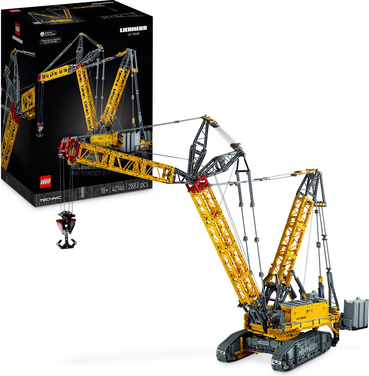 LEGO Technic Liebherr Rupsbandkraan LR 13000 Kraan met Afstandsbediening voor Volwassenen - 42146 — afbeelding 7
