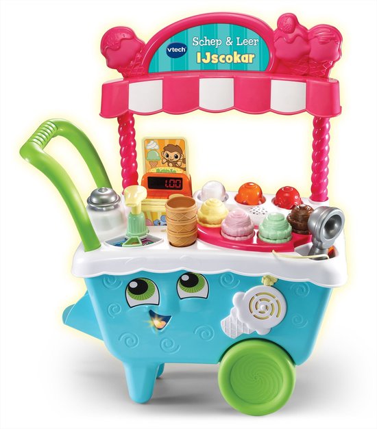 VTech Schep & Leer IJscokar - Educatief Speelgoed - IJskar - Ontdek Kleuren, Dieren en Tellen - Cadeau - Kinderspeelgoed 2 Jaar tot 5 Jaar