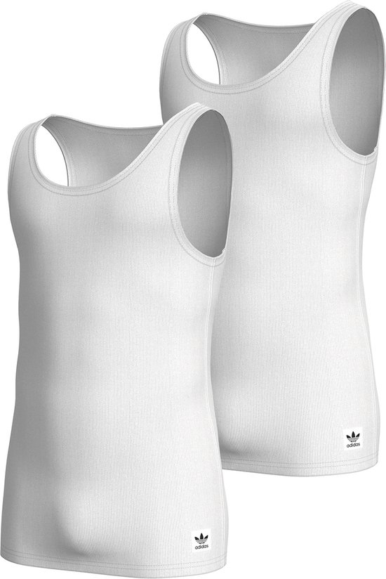 Adidas Originals Tank Top (2PK) Heren Onderhemd - wit - Maat XL